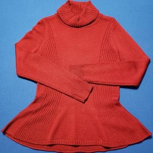 Burgundy turtle neck sweater